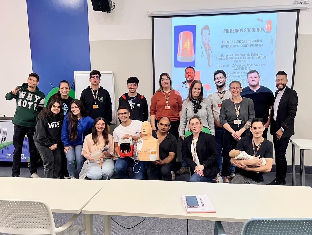 UniFil e Colégio Londrinense reforçam equipe para ação em Primeiros Socorros
