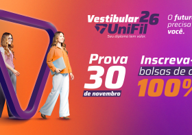 Prazo de inscrição no vestibular da UniFil termina quinta-feira