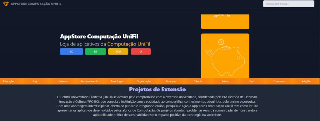 AppStore Computação UniFil 