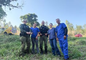 HV da UniFil, IAT e Força Verde soltam onça, cachorro do mato e capivara: tributo à fauna